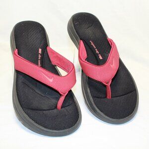 Nike Size 9 Red Black Ultra Comfort 3 Flip Flop Thong Sandals -  AR4498-006